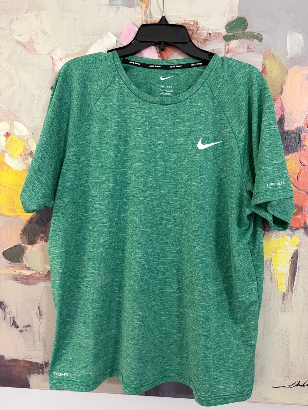 Nike Green Heather Dri-FIT Short Sleeve Shirt